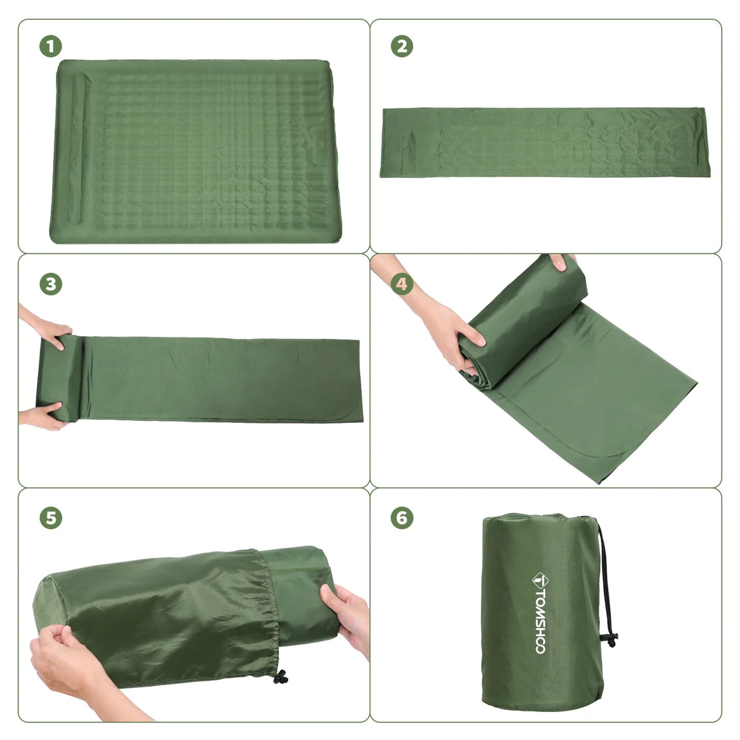 OpenAir™ Camping mattress with a built-in pump