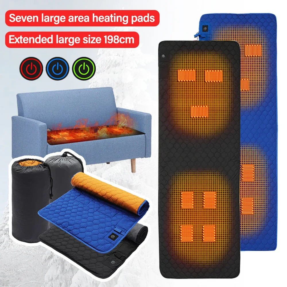 OpenAir™ 7 Zone USB Electric Heated Sleeping Mat for Camping